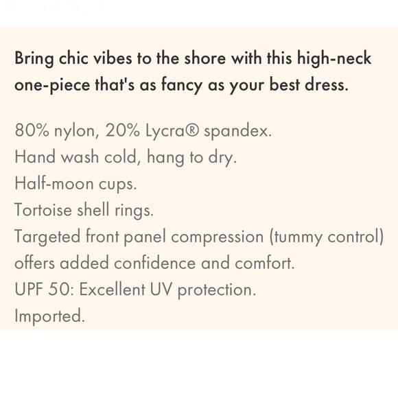 Tommy Bahama Pearl Sun Cat Over the Shoulder High Neck One Piece - Picture 16 of 16